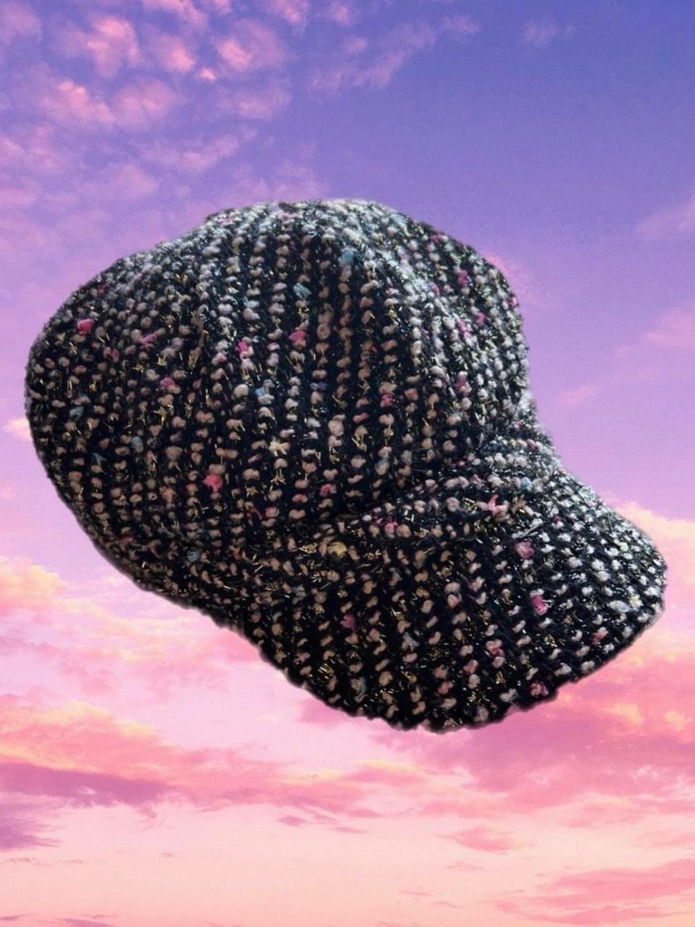 Tweed paperboy multicolor cap ⭐️🎤🫟